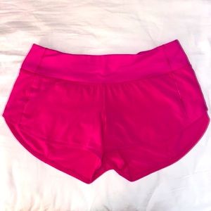 Lululemon Sonic Pink Speed Up Shorts NWOT